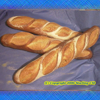 FRESH BAKED NYC Oven Baked Italian Bread 3 loaves (image for) FRESH BAKED NYC Oven Baked Italian Bread 3 loaves