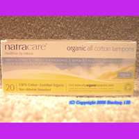 Natracare 20 ORGANIC 100% cotton tampons REGULAR (image for) Natracare 20 ORGANIC 100% cotton tampons REGULAR